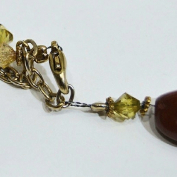 Natural Multi-Colored Stone Beaded Necklace - Picture 5 of 13